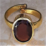 HESSONITE (GOMED) RING - Panch - 5 Carat - Free Size