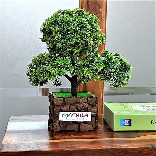 Artificial Bonsai Plant with Elegant COCONUT VAT POT